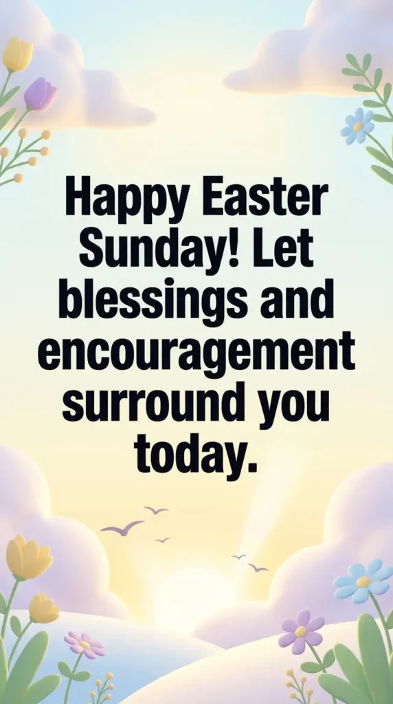 blessed easter good morning happy easter sunday image