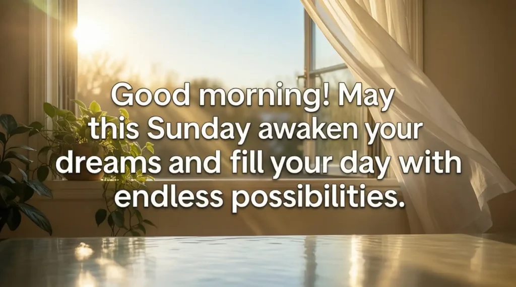 inspirational good morning sunday blessings image