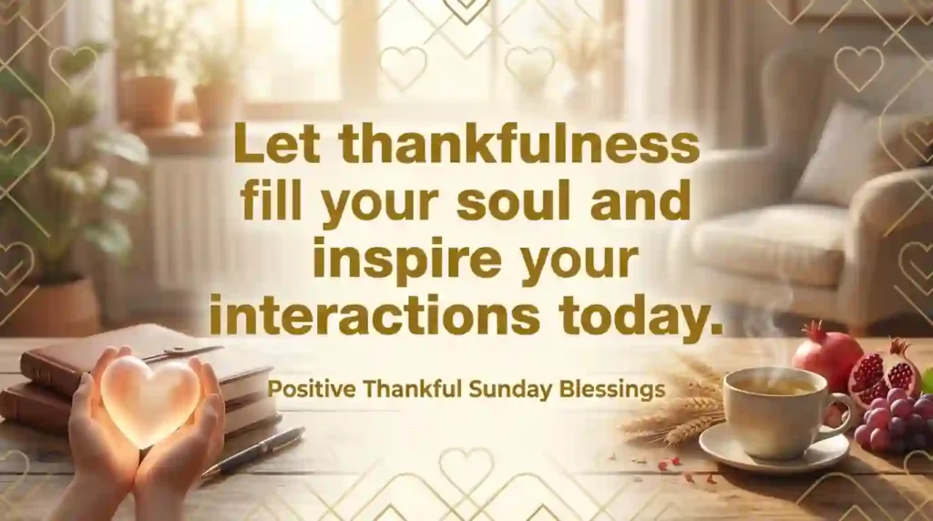 positive thankful sunday blessings​ image