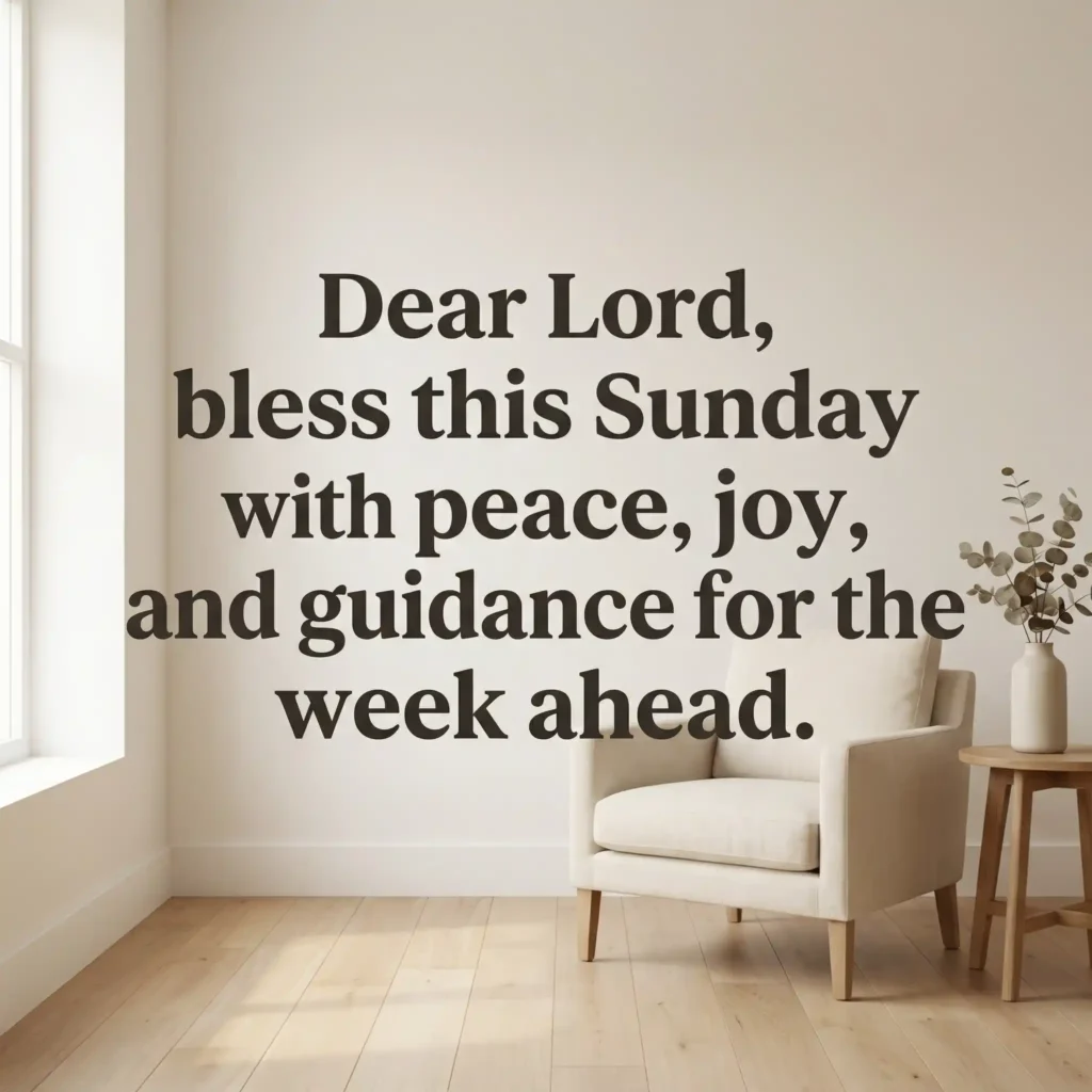 sunday blessings and prayers image