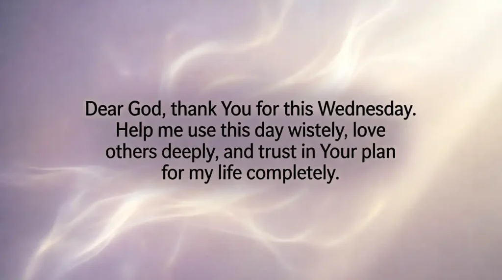 wednesday blessings and prayers image