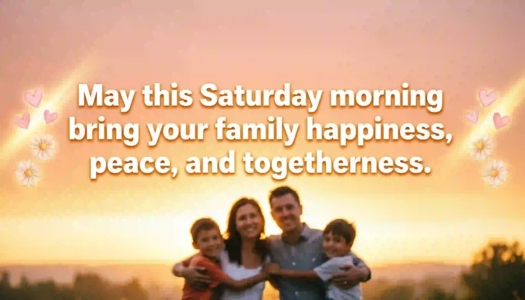 saturday morning blessings family and friends image