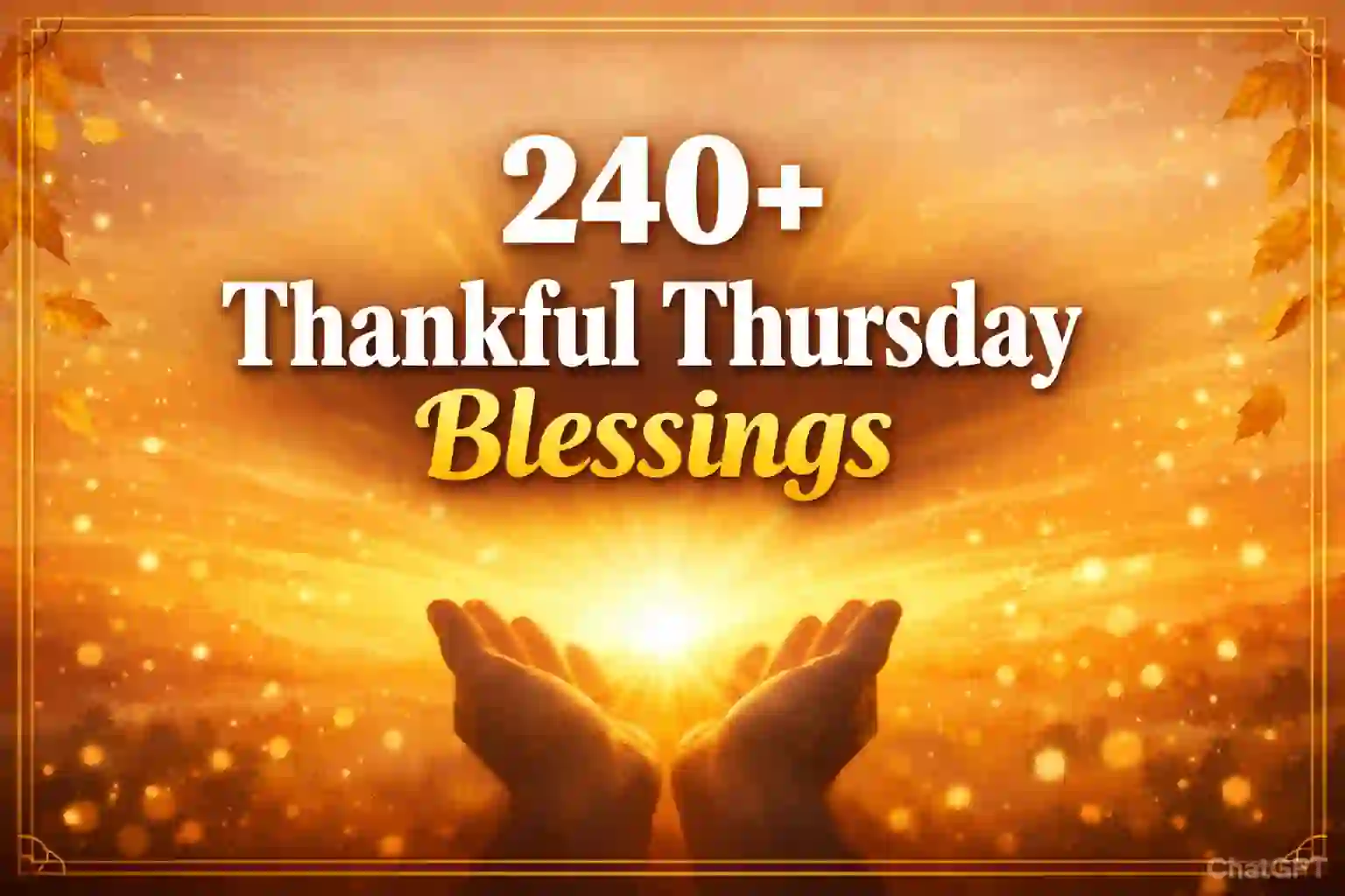 240+ Thankful Thursday Blessings