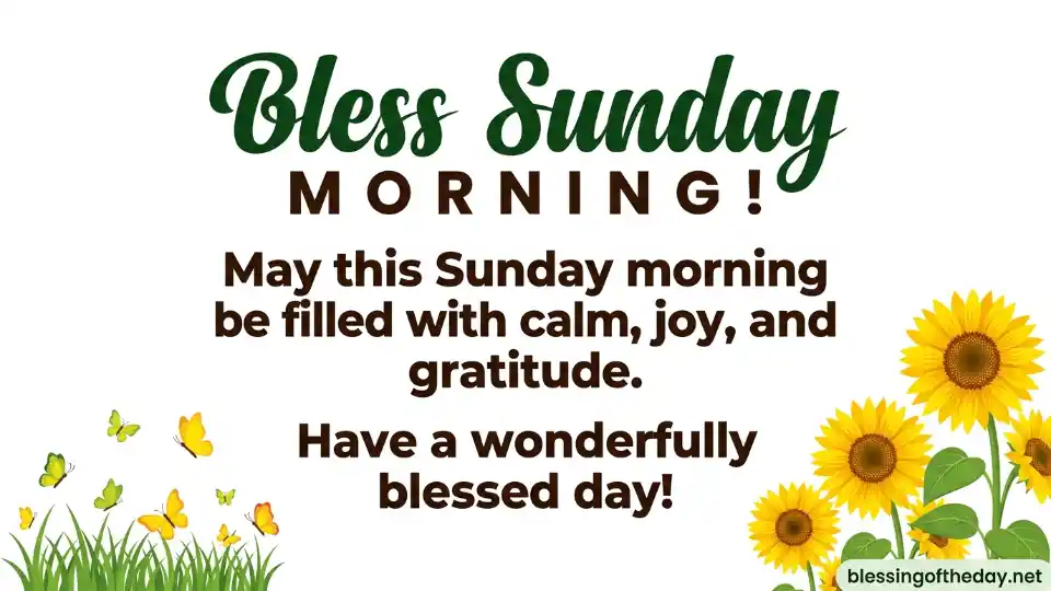 bless sunday morning image