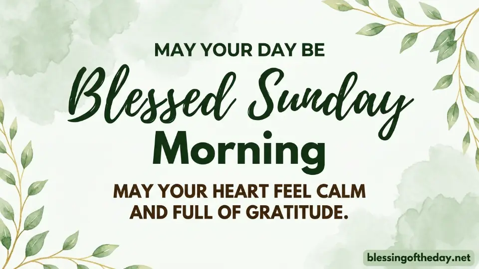 blessed sunday morning image