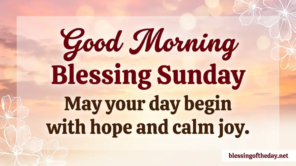 good morning blessing sunday image