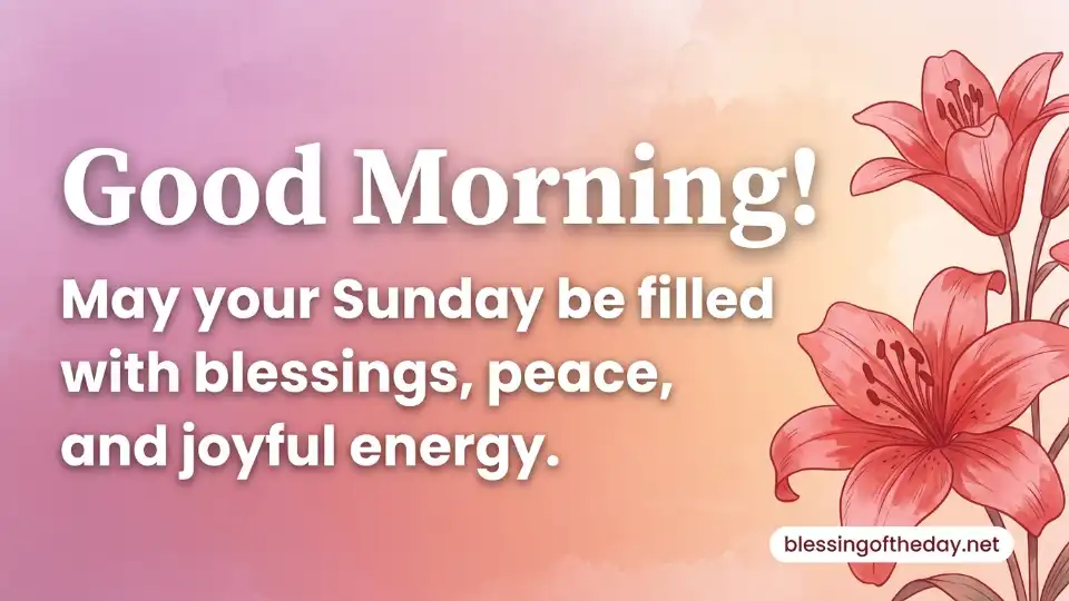 good morning blessing sunday image