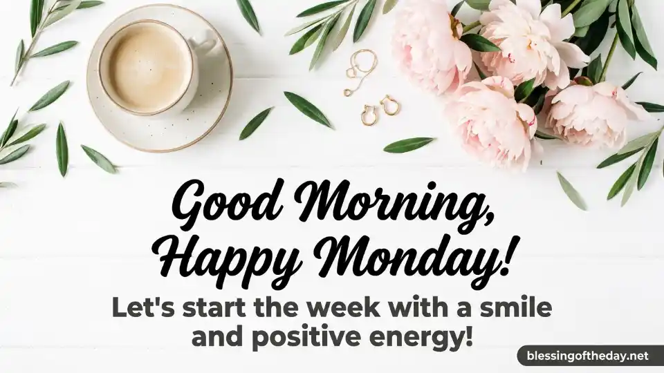 good morning happy monday blessings image