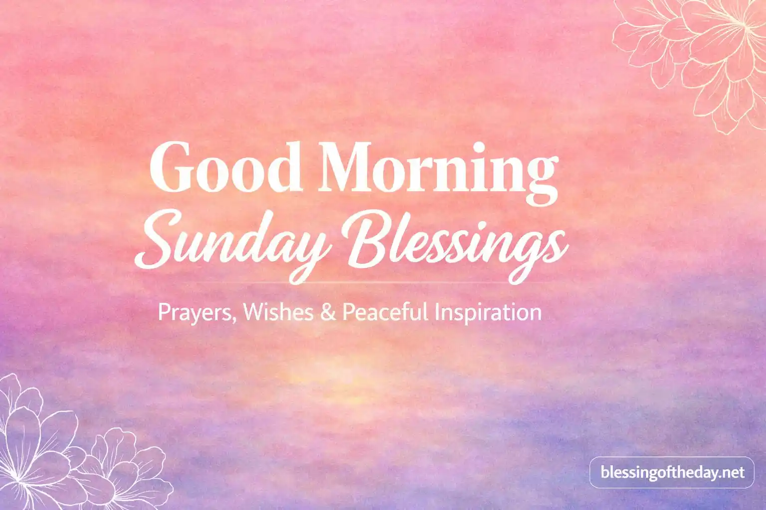 good morning sunday blessings image