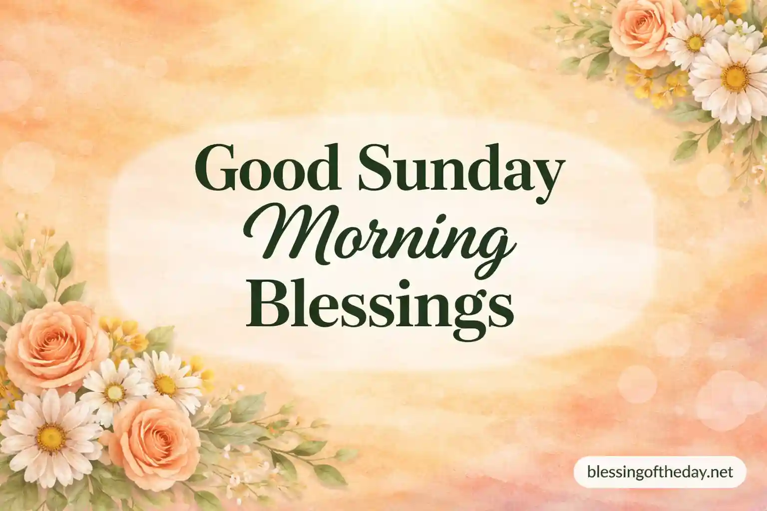 good sunday morning blessings image