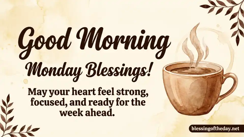 monday good morning blessings image