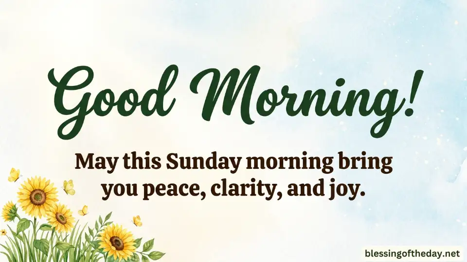 sunday good morning blessing image