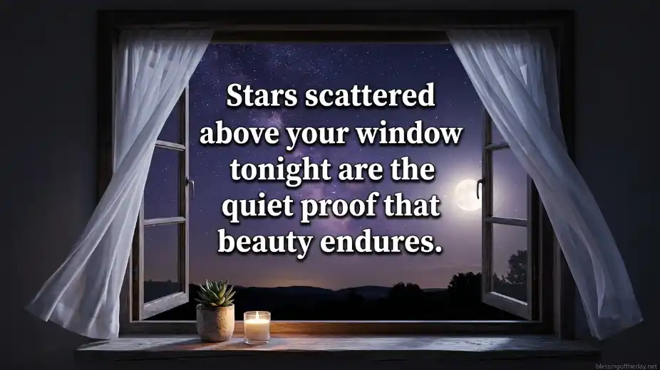 beautiful good night blessings image