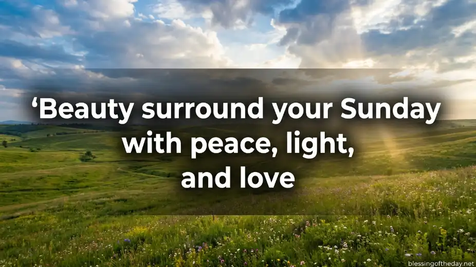 beautiful positive sunday blessings image