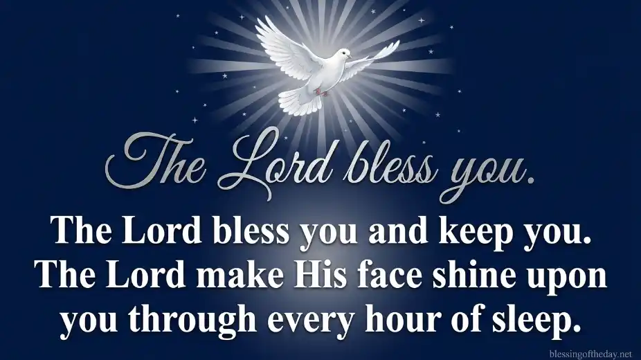 christian good night blessings image