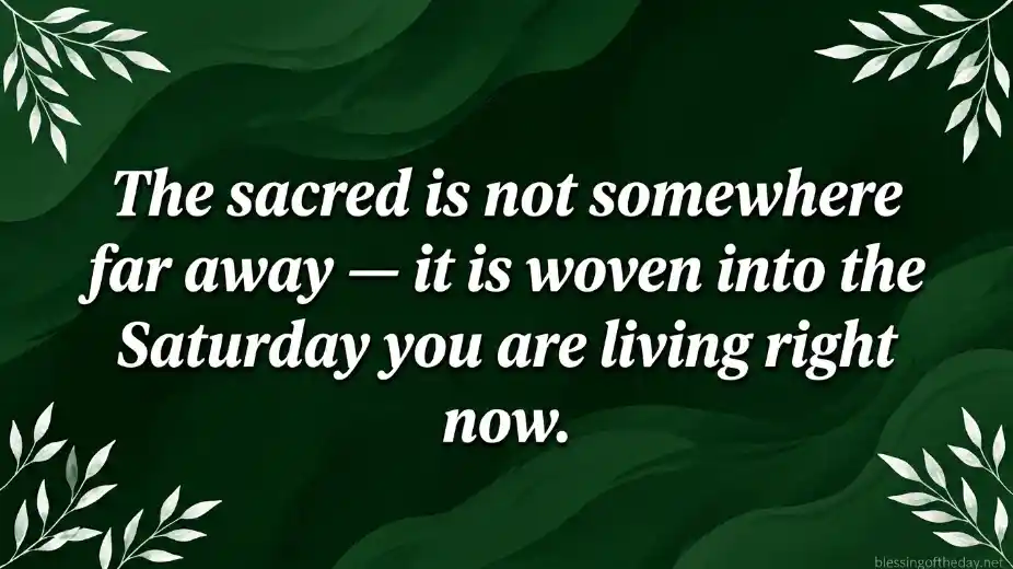 divine inspiration saturday blessings image