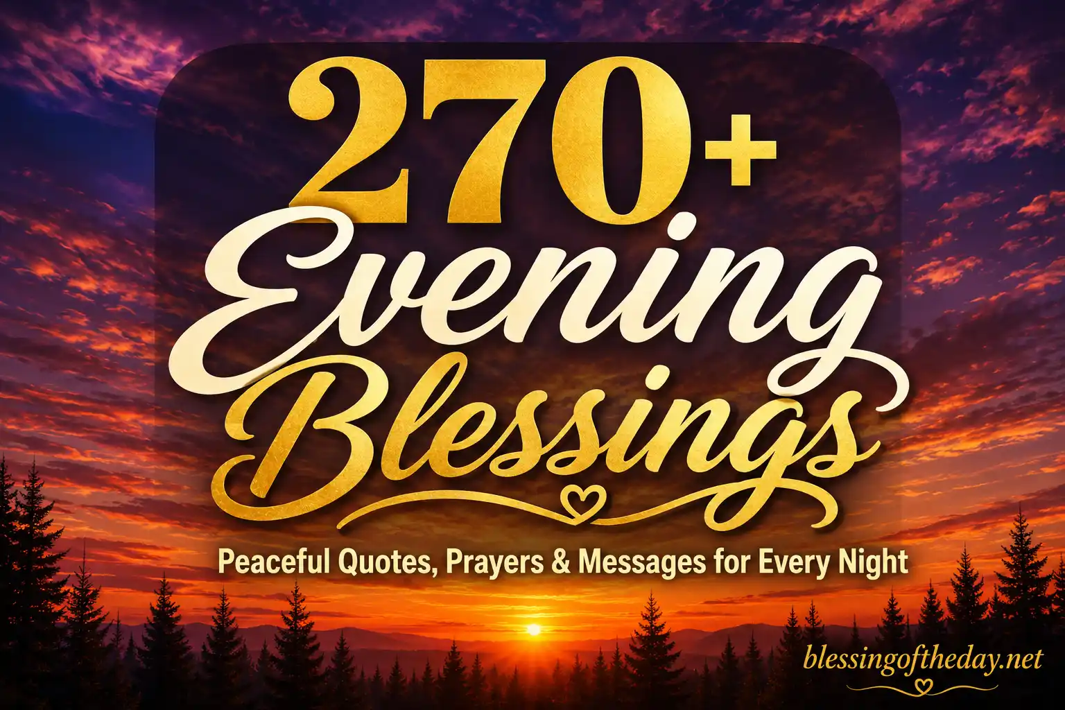evening blessings image