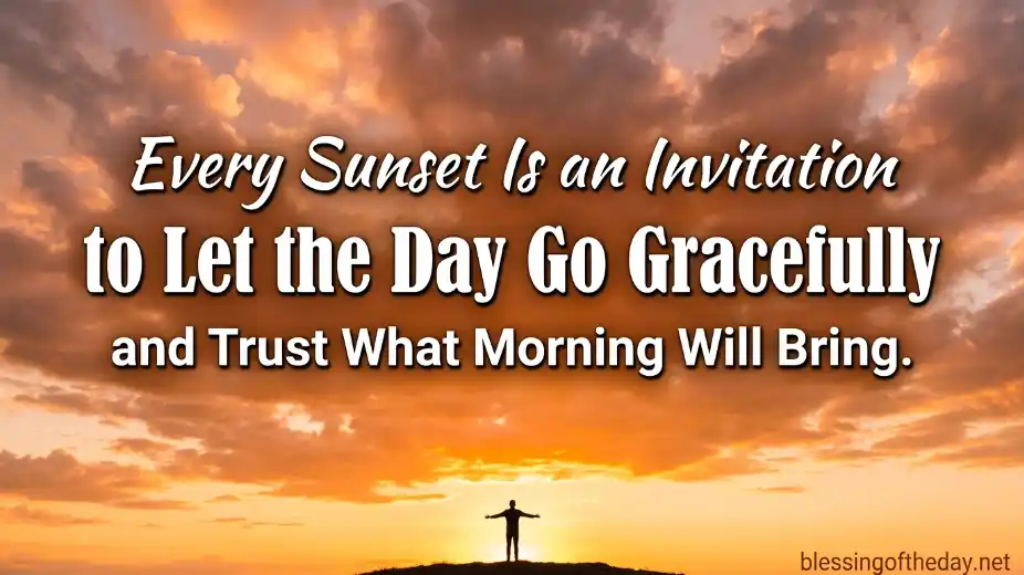 evening blessings quotes image