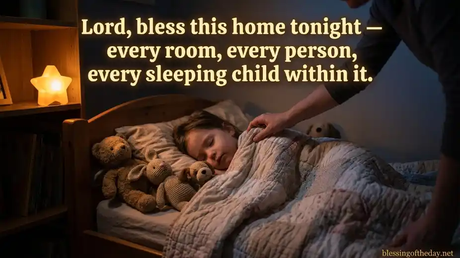 family blessing good night prayer image