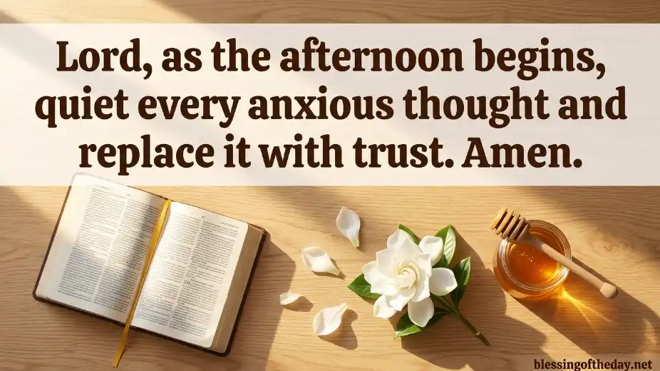 good afternoon blessings and prayers image