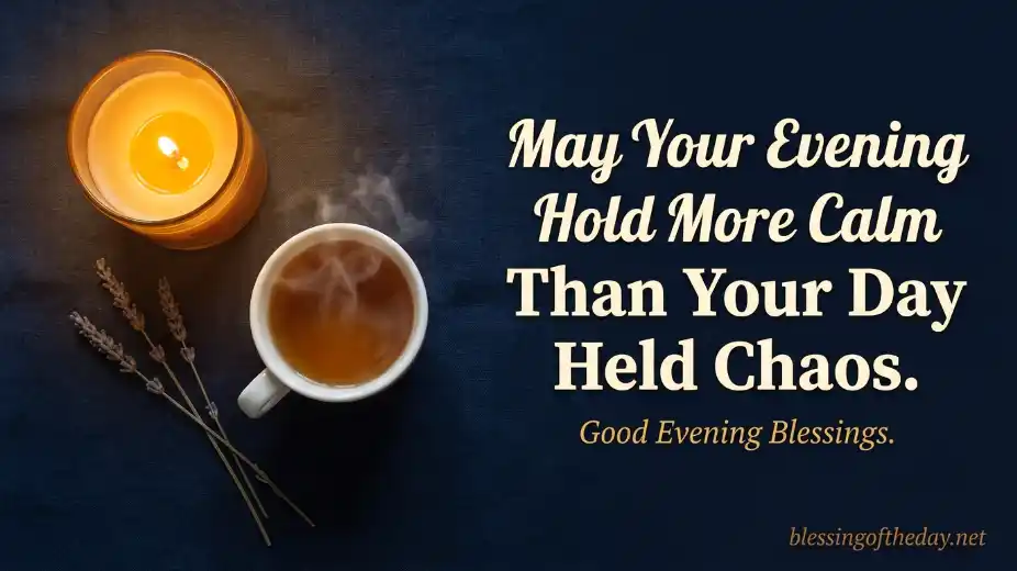 good evening blessings image