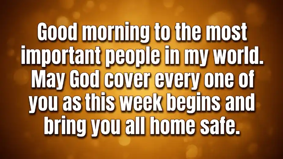 good morning monday blessings for family image