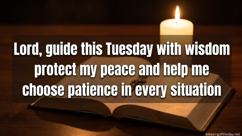 good morning tuesday blessings and prayers image