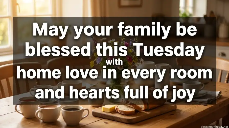 good morning tuesday blessings for friends and family image