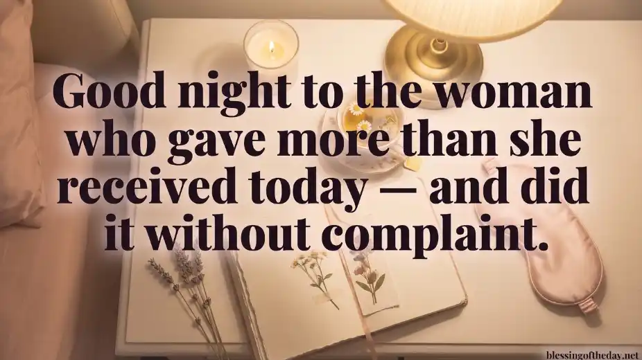good night blessing for her image