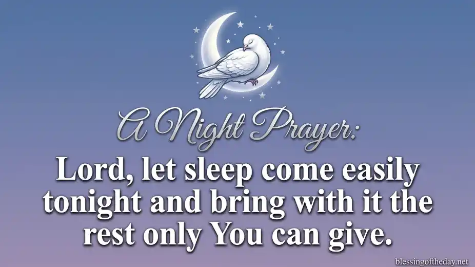 good night prayers and blessings image