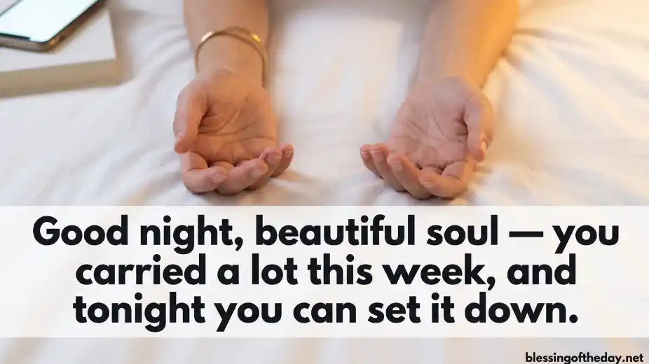 good night sunday blessings image