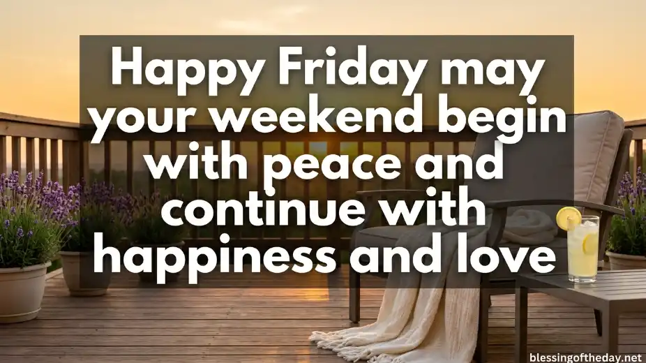 happy friday weekend blessings image