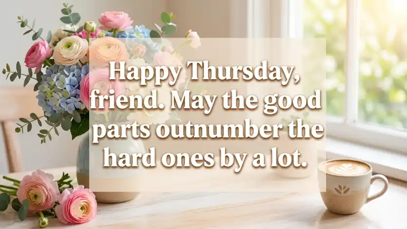 happy Thursday blessings for friends social media caption