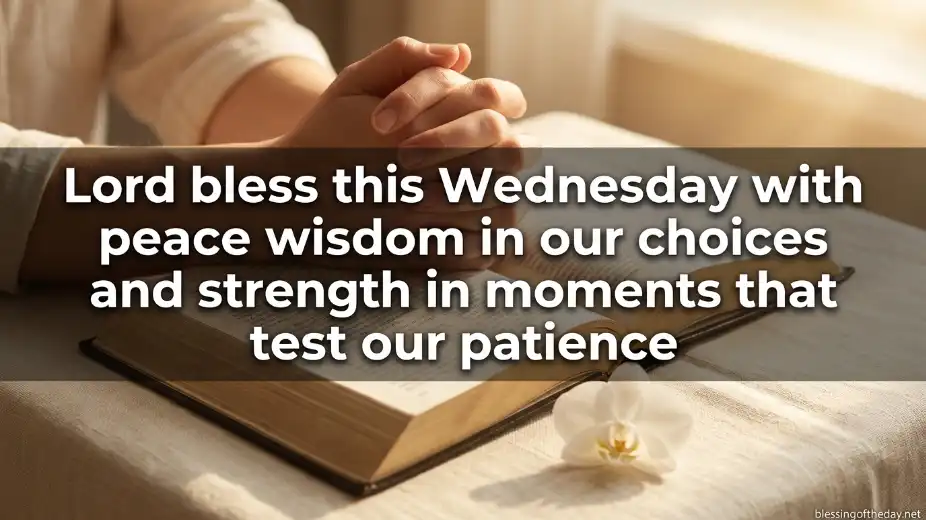 happy wednesday blessings and prayers image