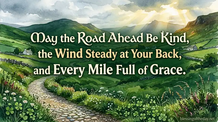 irish birthday blessing image
