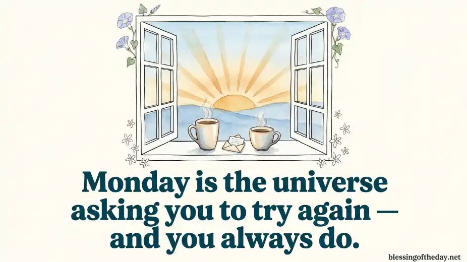 monday blessings quotes for friends image