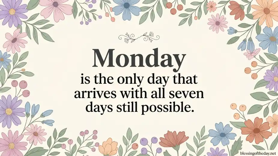 monday blessings quotes image