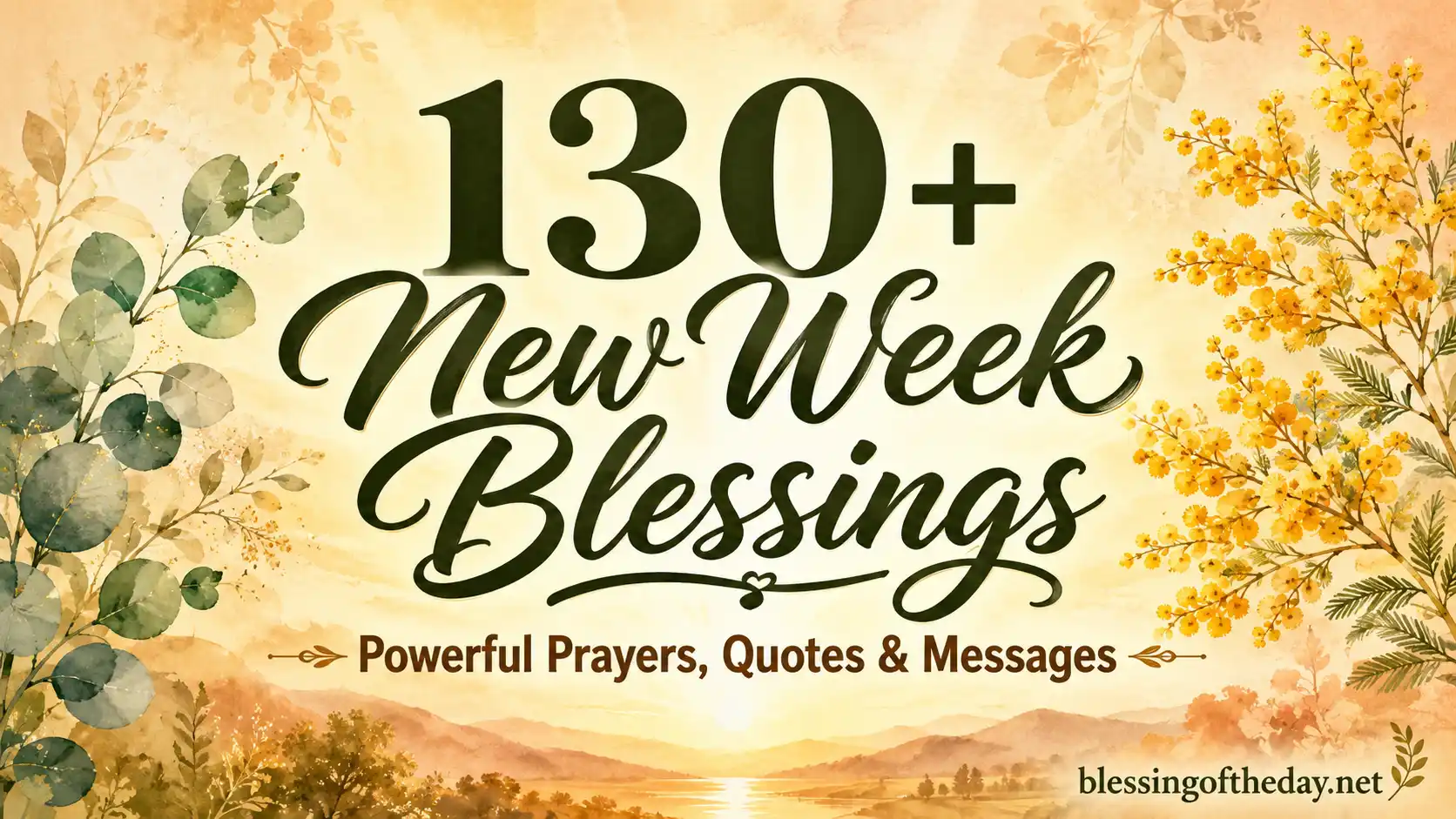 new week blessings image
