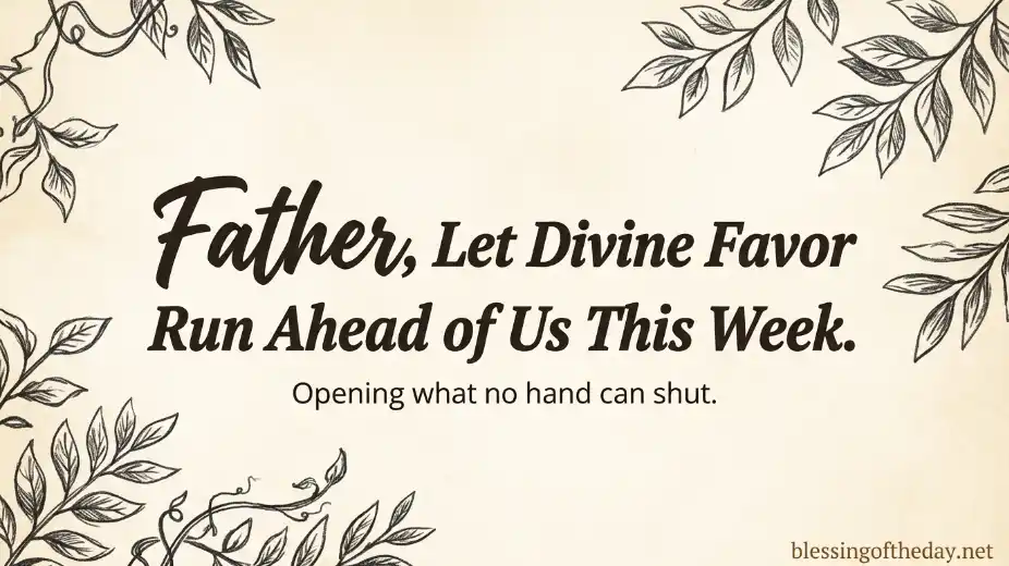 new week prayers and blessings image