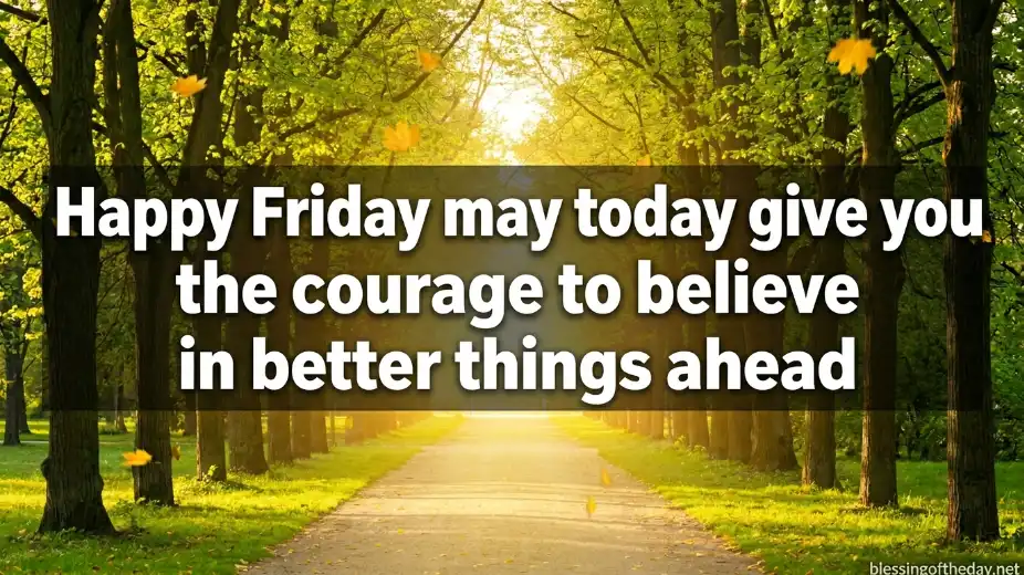 positive happy friday blessings image