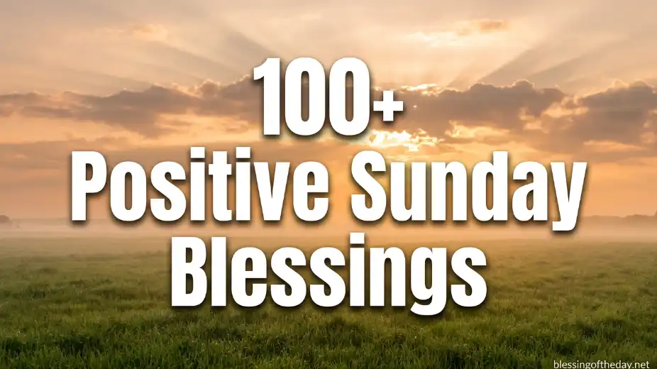 positive sunday blessings image