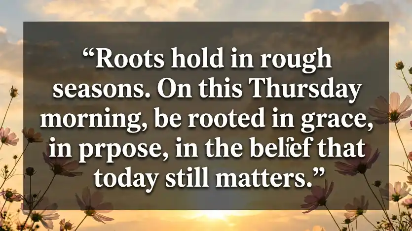 powerful Thursday morning prayer blessing quote card