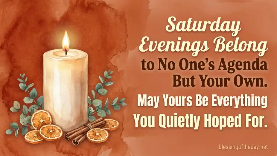 saturday evening blessings image