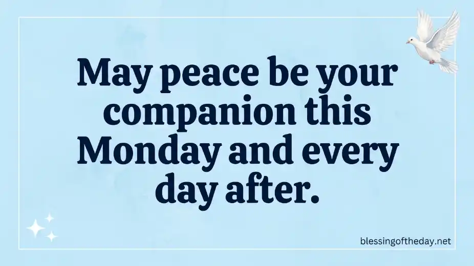 short monday blessings for friends image