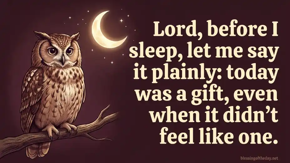 spiritual thankful good night blessings image