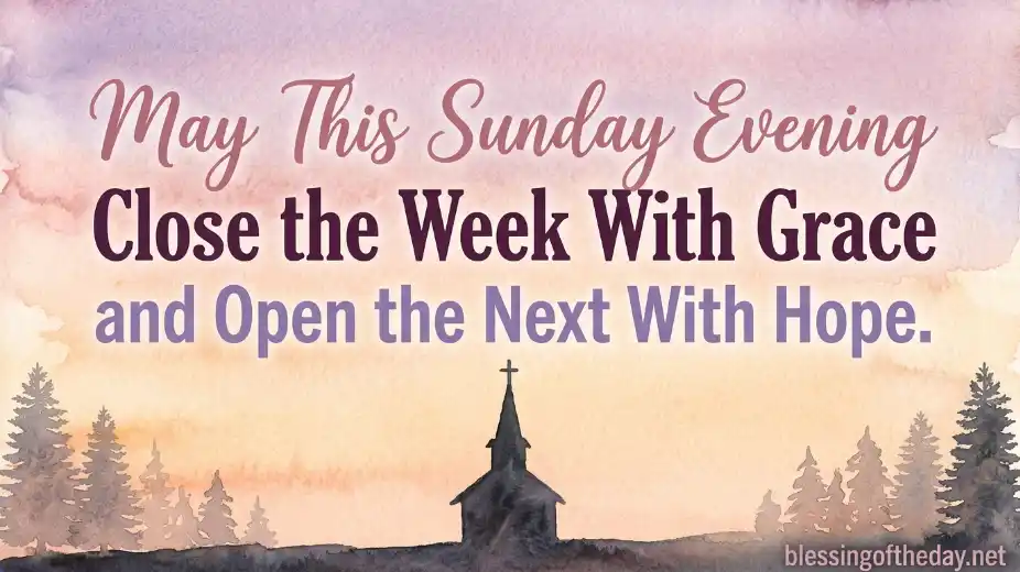 sunday evening blessings image