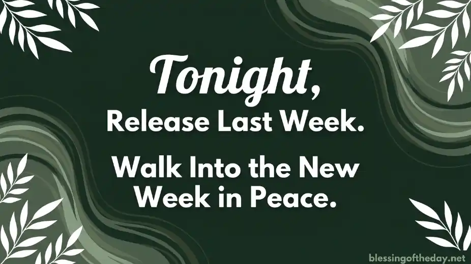 sunday new week blessings image