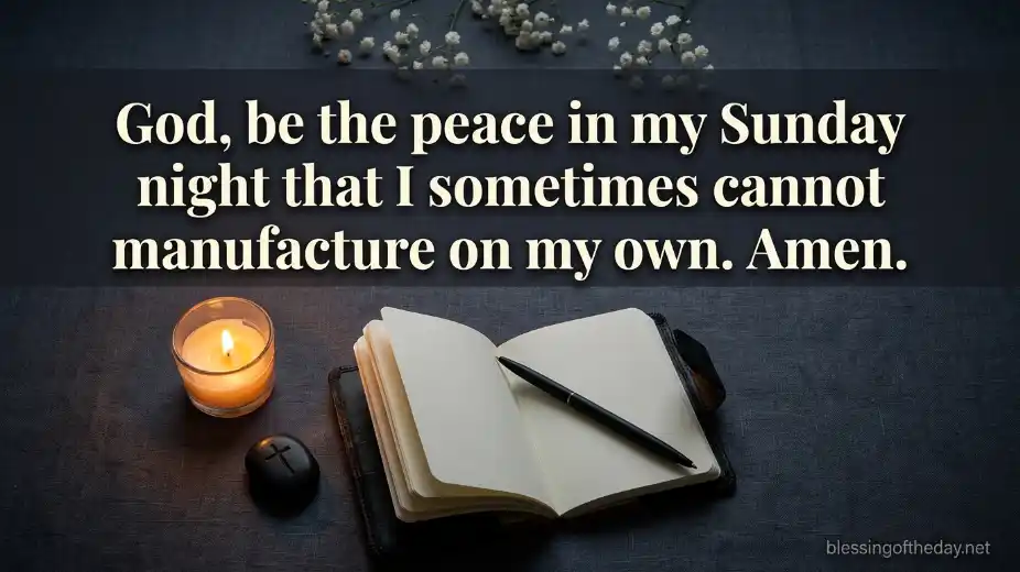 sunday night blessings and prayers image