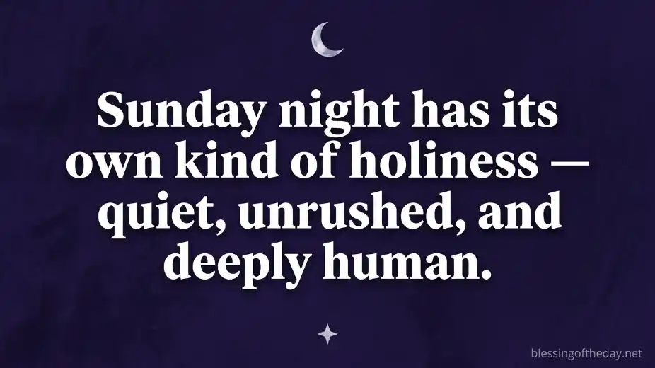 sunday night blessings quotes image