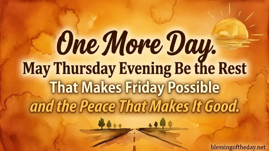 thursday evening blessings image